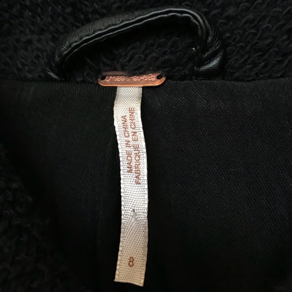 vegan “leather” free people moto jacket! - Picture 2 of 6